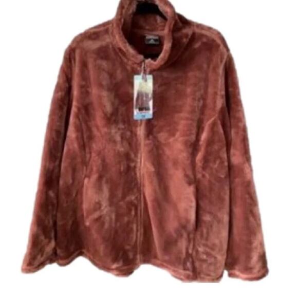 32 Degrees Women's Plush Faux Fur Jacket Stand up Collar Size 3X NWT - Picture 1 of 6